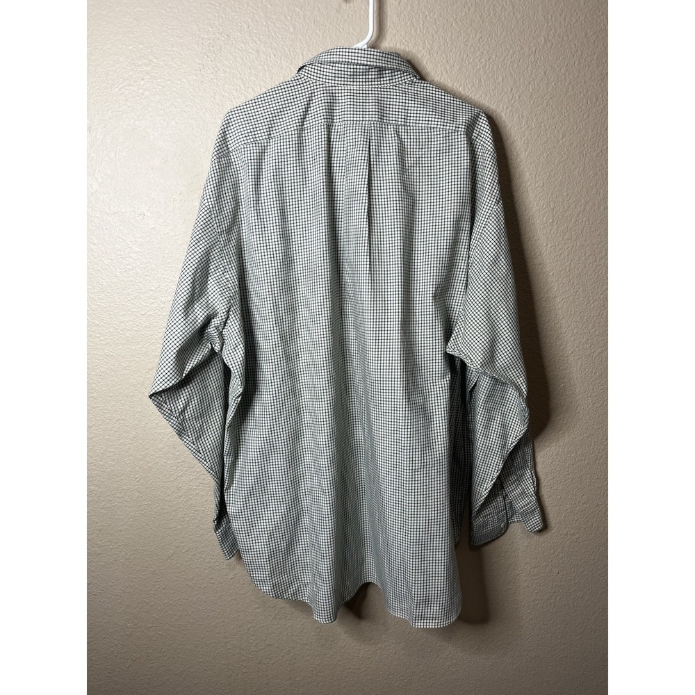 Ralph Lauren Blake XXL Long Sleeve Green Tan Check Button Down Shirt Oxford - Picture 5 of 5
